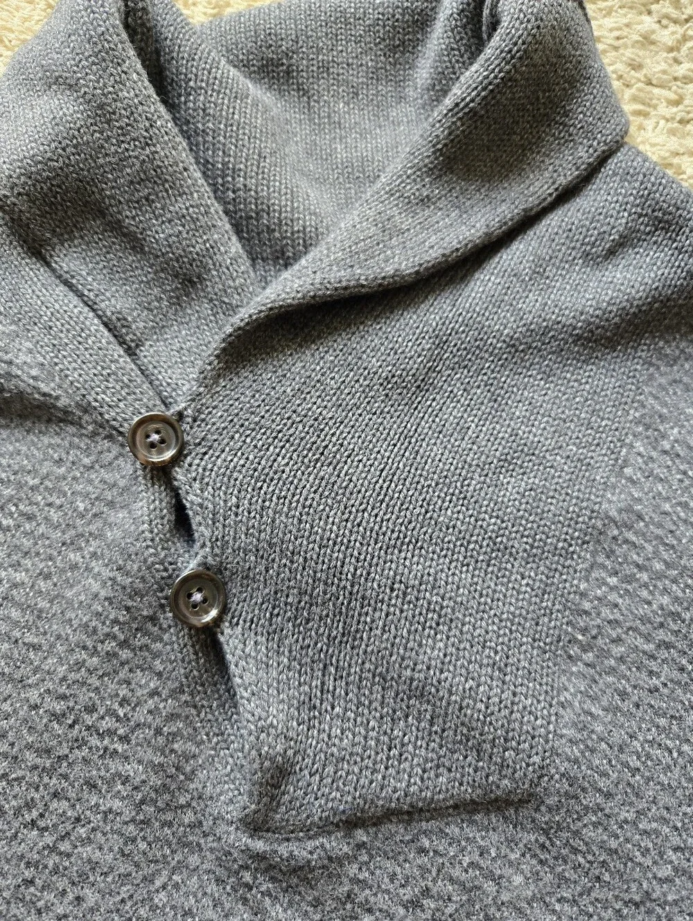 Polo Ralph Lauren Shawl Neck Sweatshirt Mens XL gray